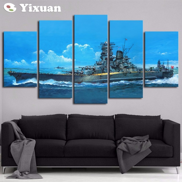 640x640 Canvas Home Decor Framework Wall Art Pictures For Living Room 5 - Cruise Painting