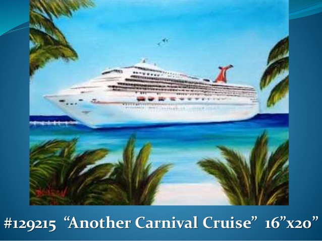 638x479 Carnival Cruise Ship Oil Paintings - Cruise Painting