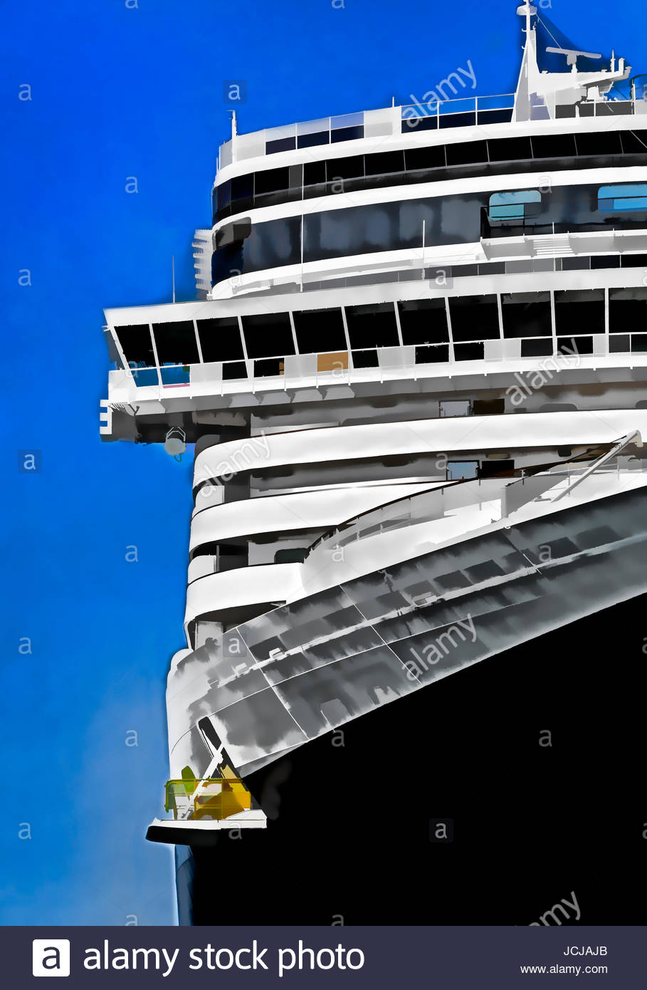 909x1390 Cruise Ship Profile. - Cruise Ship Painting