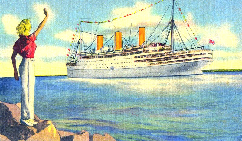 800x467 Cruise Wear In The Cruising The Past - Cruise Ship Painting