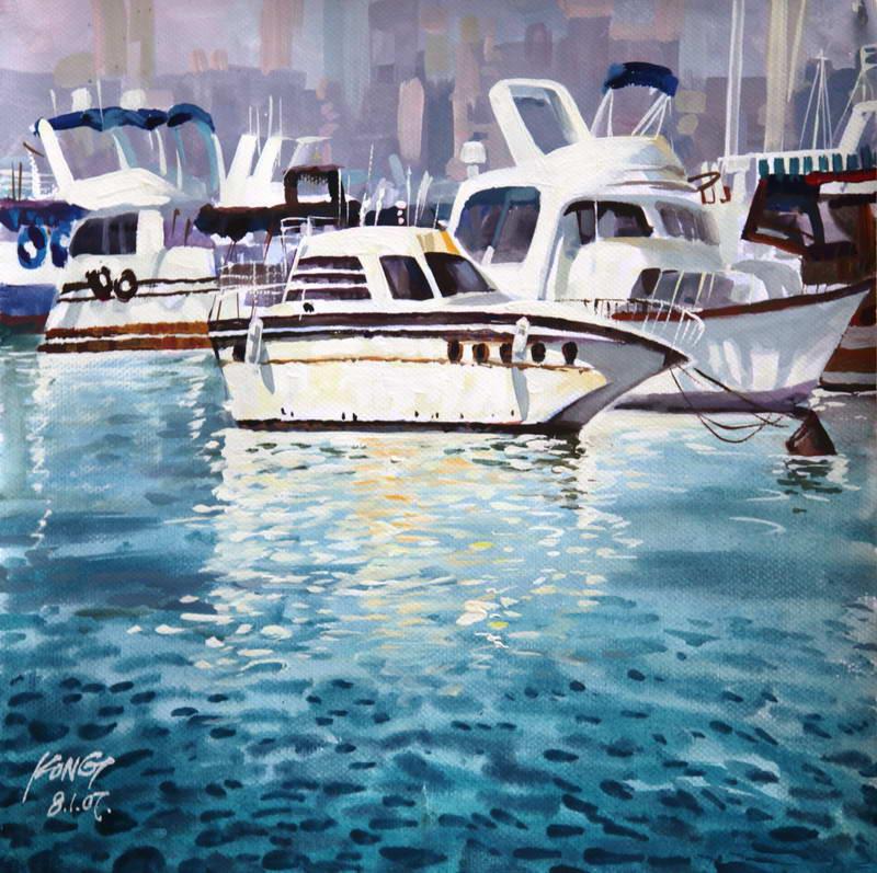 800x797 5x7ft Vinyl Digital Cruise Ship Painting Photography Studio - Cruise Ship Painting