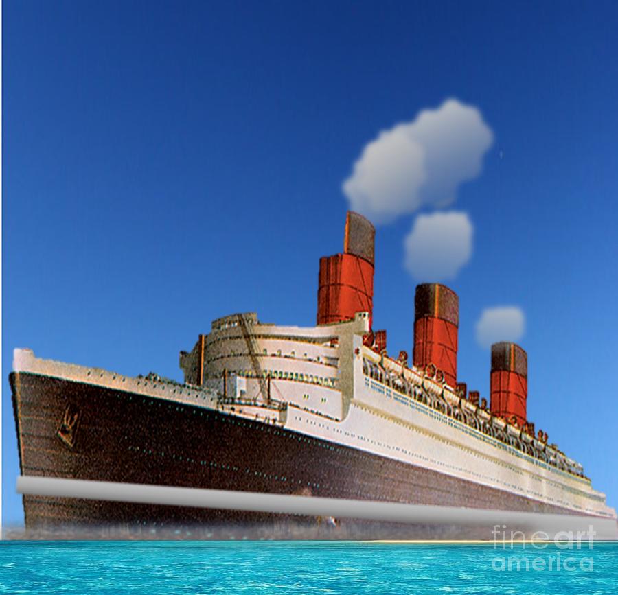 900x867 Vacation Cruise Ship Painting By Belinda Threeths - Cruise Ship Painting