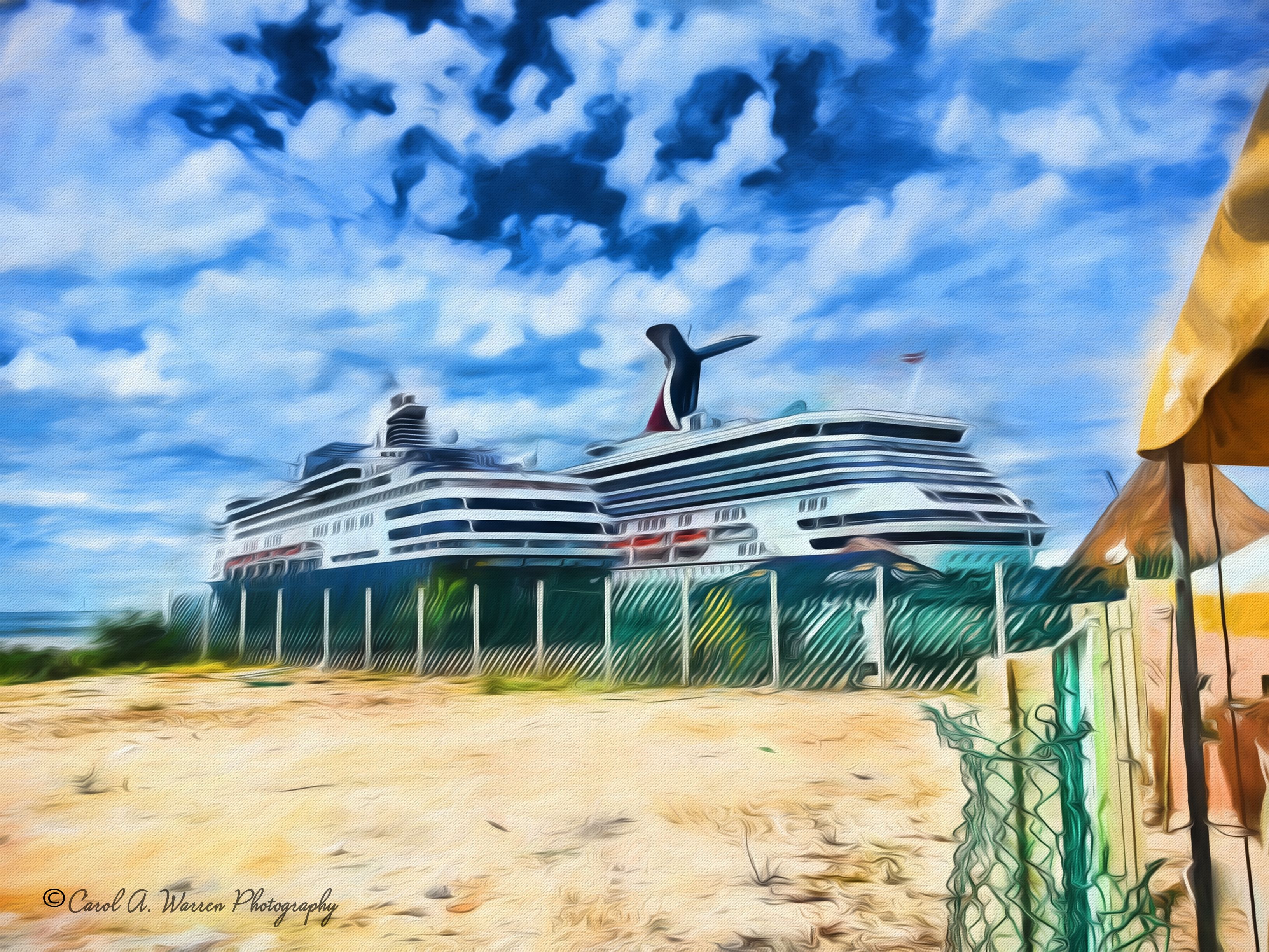 3264x2448 Carnival Cruise Ship Painting Pictures2paintings Art Gallery - Cruise Ship Painting
