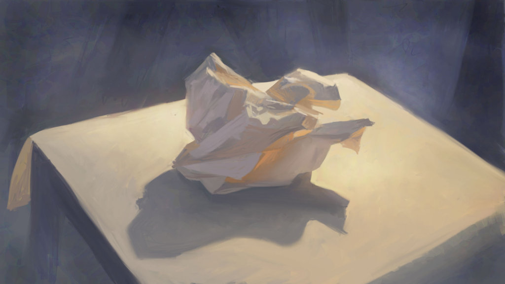 1024x576 Friday Painting Crumpled Paper By Jermilex - Crumpled Paper Painting