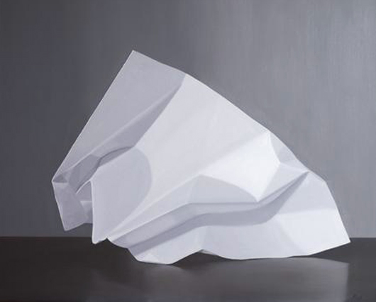 530x426 Crumpled Cont Upon A Fold - Crumpled Paper Painting
