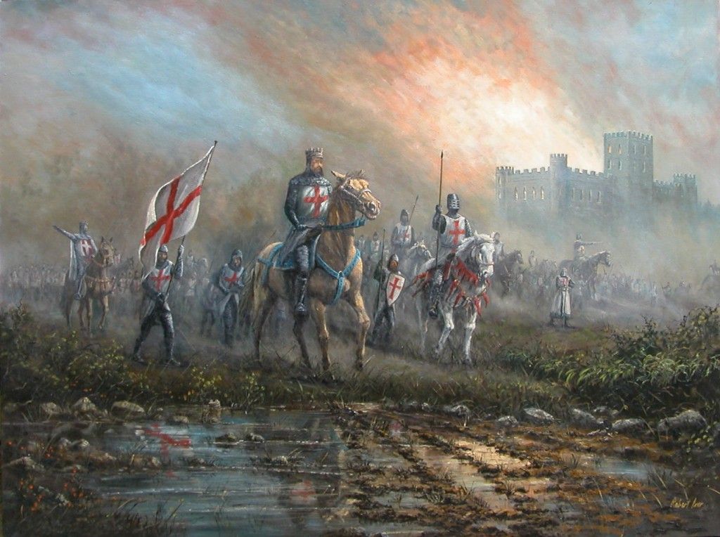 1024x764 The Knights Templar By Robert Ixer Knights Templar - Crusader Knight Painting