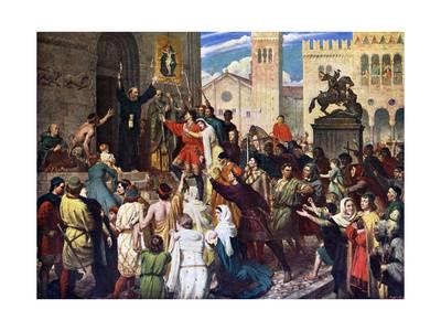400x300 Peter The Hermit Preaching The First Crusade, 1926 Giclee Print By - Crusades Painting