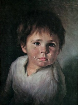250x336 Bragolin - Crying Baby Painting
