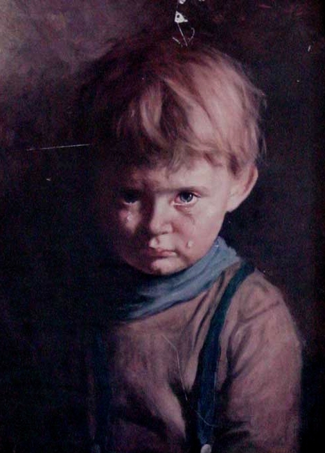 469x653 The Curse Of The Crying Boys - Crying Boy Painting