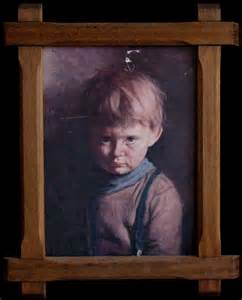 242x300 Giovanni Bragolin's Original Crying Boy And Crying Girl - Crying Boy Painting Value