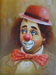 225x300 Clown Painting Ebay - Crying Clown Painting