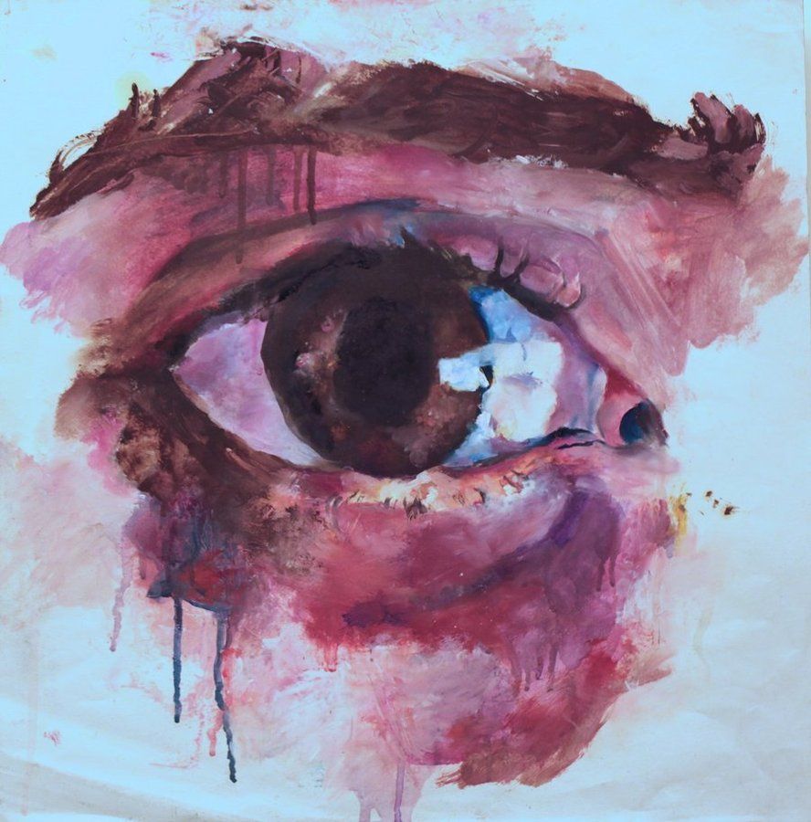 888x900 Crying Eyes - Crying Eyes Painting