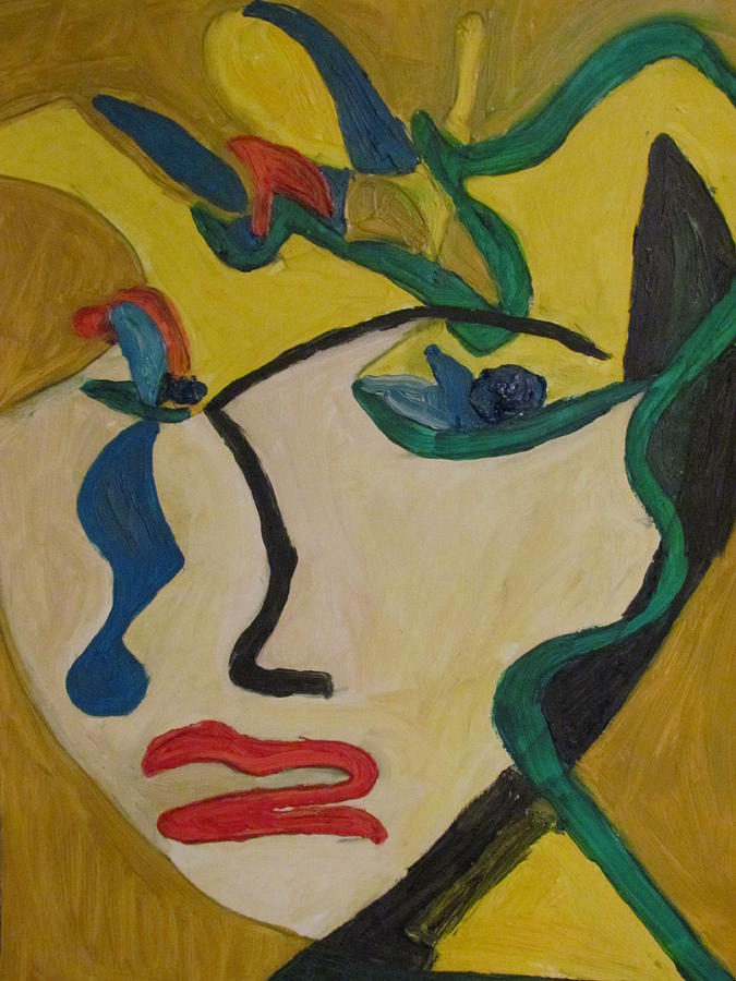 675x900 The Crying Girl Painting By Shea Holliman - Crying Girl Painting