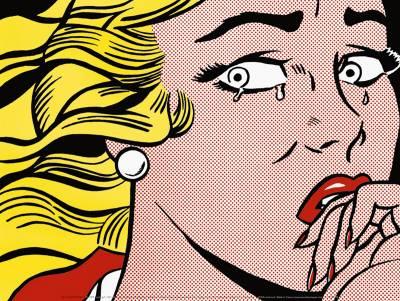 400x301 Crying Girl, C.1963 Art Print By Roy Lichtenstein - Crying Girl Painting