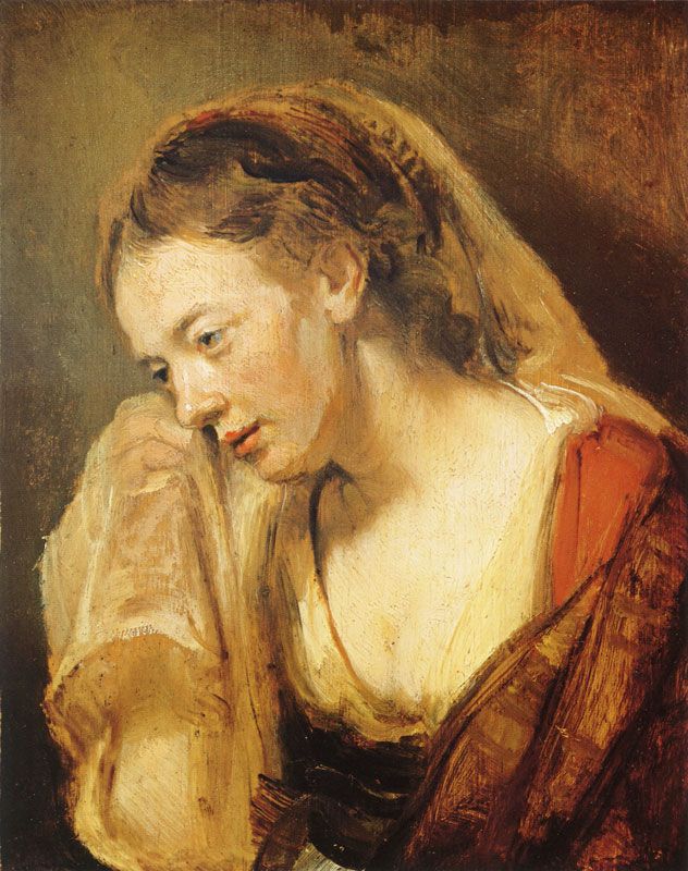 632x800 Study Of A Crying Woman Painting Rembrandt Van Rijn Oil Paintings - Crying Painting