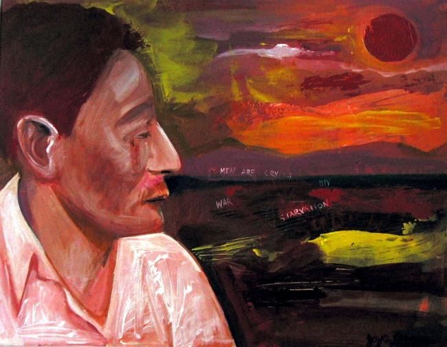 650x505 Crying For Help (Joyce Owens) - Crying Painting