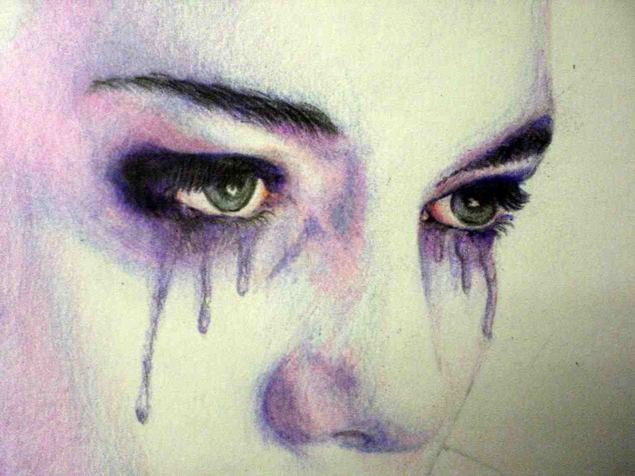 1264x948 Crying Impremedianetrhimpremedianet Red Rescue Woman Wall Painting - Crying Woman Painting