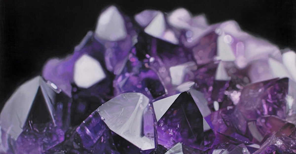 1200x628 Hyperrealistiic Crystal Paintings Show The Glistening Beauty - Crystal Painting