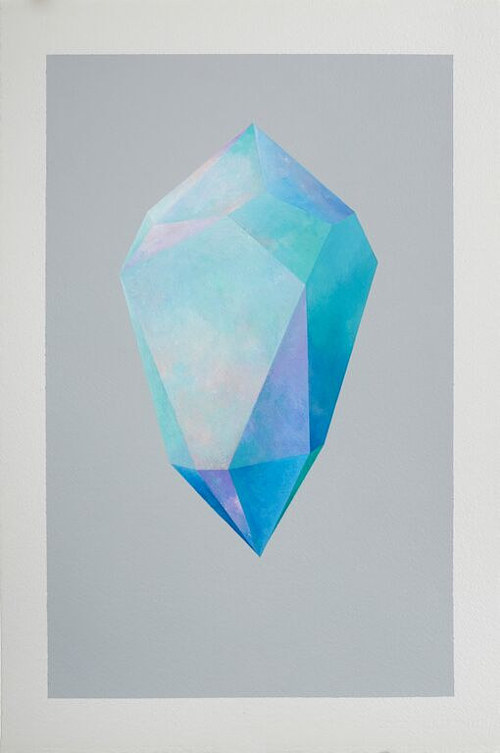 500x753 Otherworldly Crystal Paintings By Rebecca Chaperon - Crystal Painting