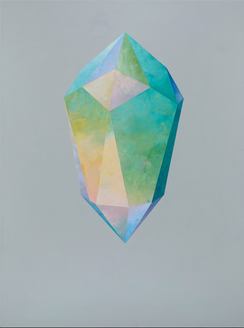 500x672 Otherworldly Crystal Paintings By Rebecca Chaperon - Crystal Painting