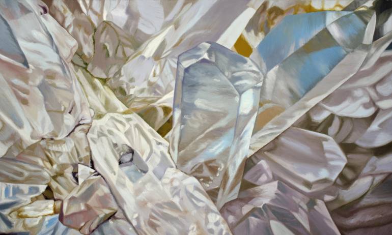 770x462 Saatchi Art Quartz Crystal Painting By Chloe Hedden - Crystal Painting