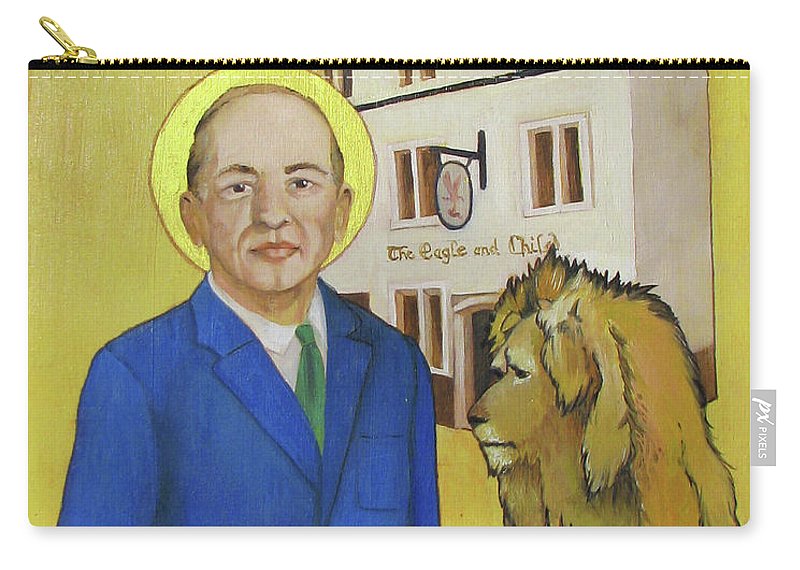 800x570 C. S. Lewis Icon Carry All Pouch For Sale By Claudia Kilby - Cs Lewis Painting