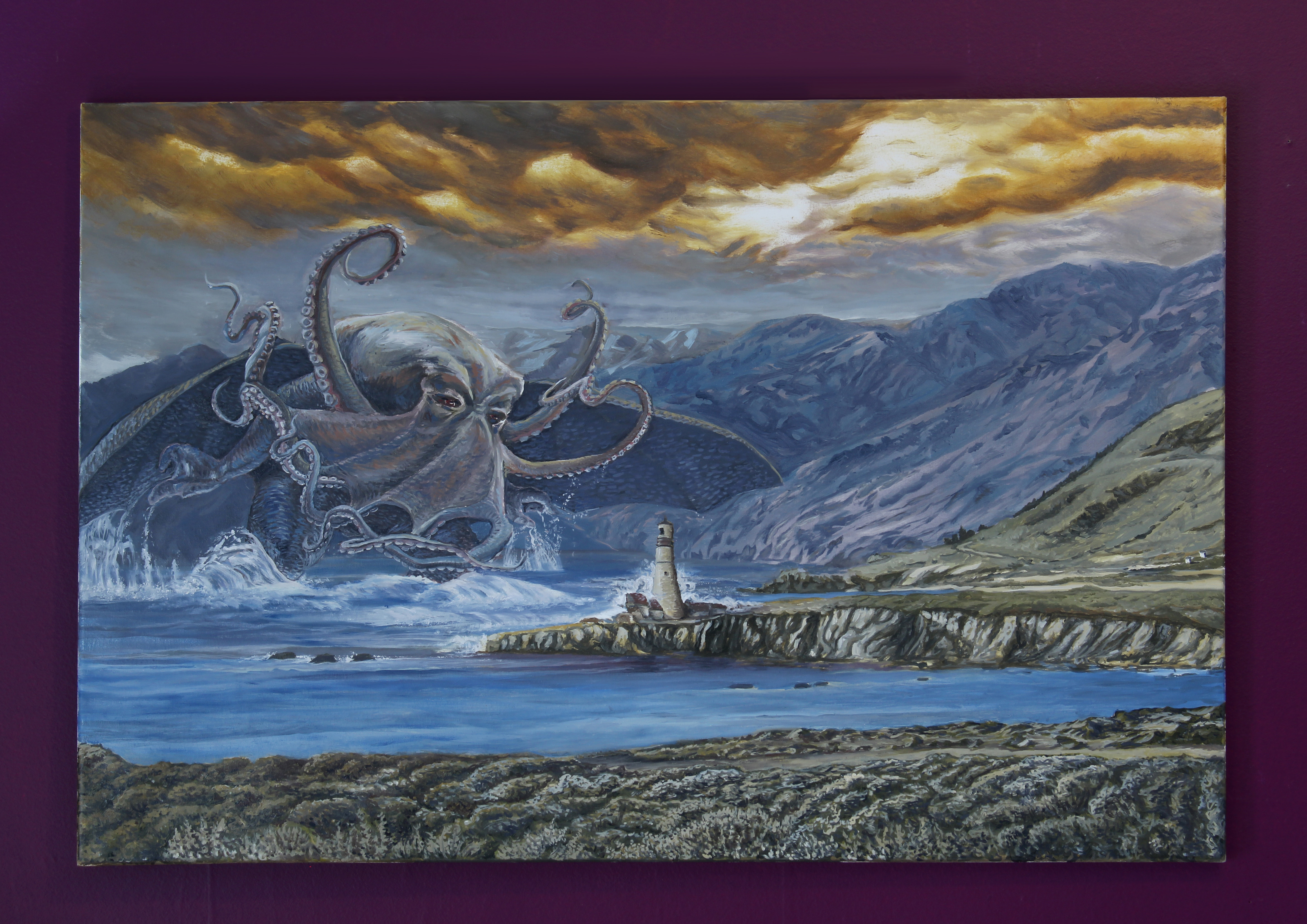 4693x3320 Cthulhu Painting - Cthulhu Painting