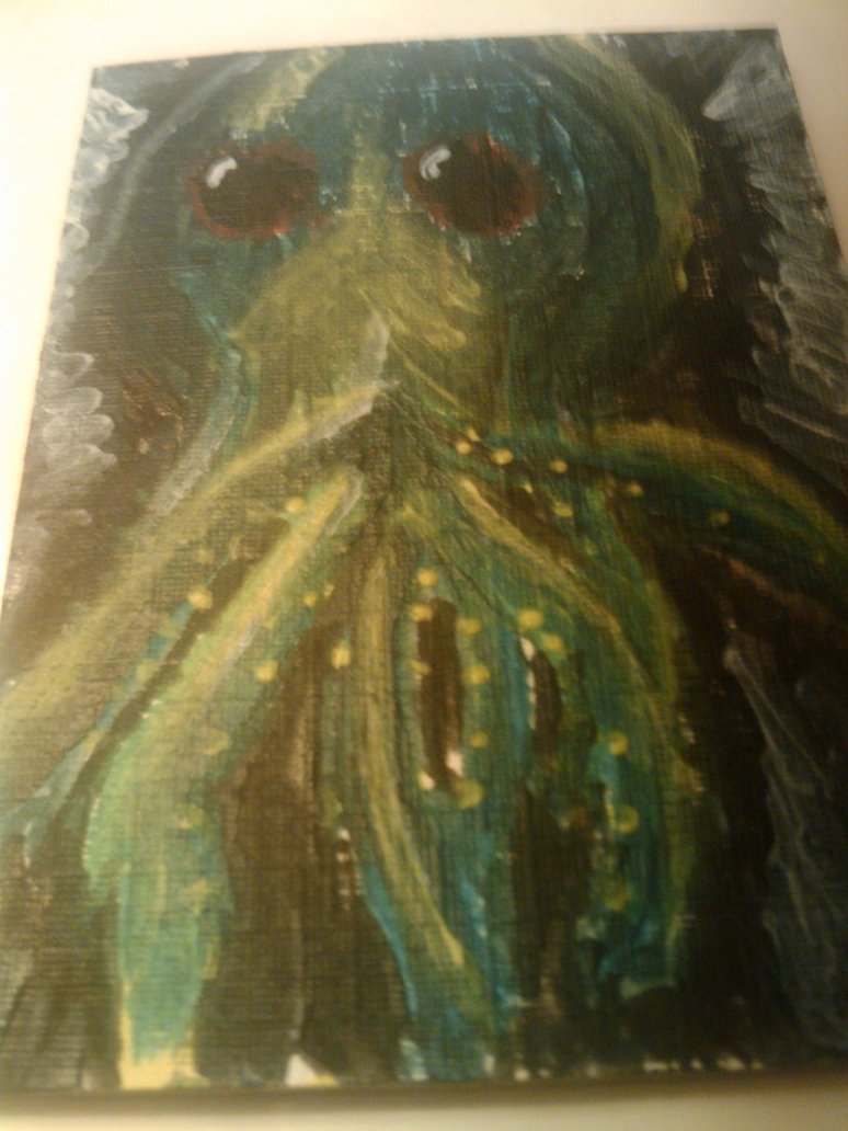 774x1032 Cthulhu Painting By 16bitmick - Cthulhu Painting
