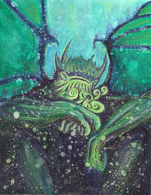 617x800 Cthulhu Painting By Soulsdescend - Cthulhu Painting