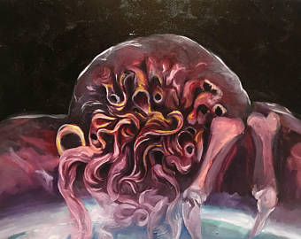 340x270 Cthulhu Painting Etsy - Cthulhu Painting