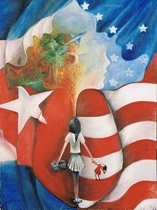 224x300 Cuban Flag Paintings Fine Art America - Cuban Flag Painting