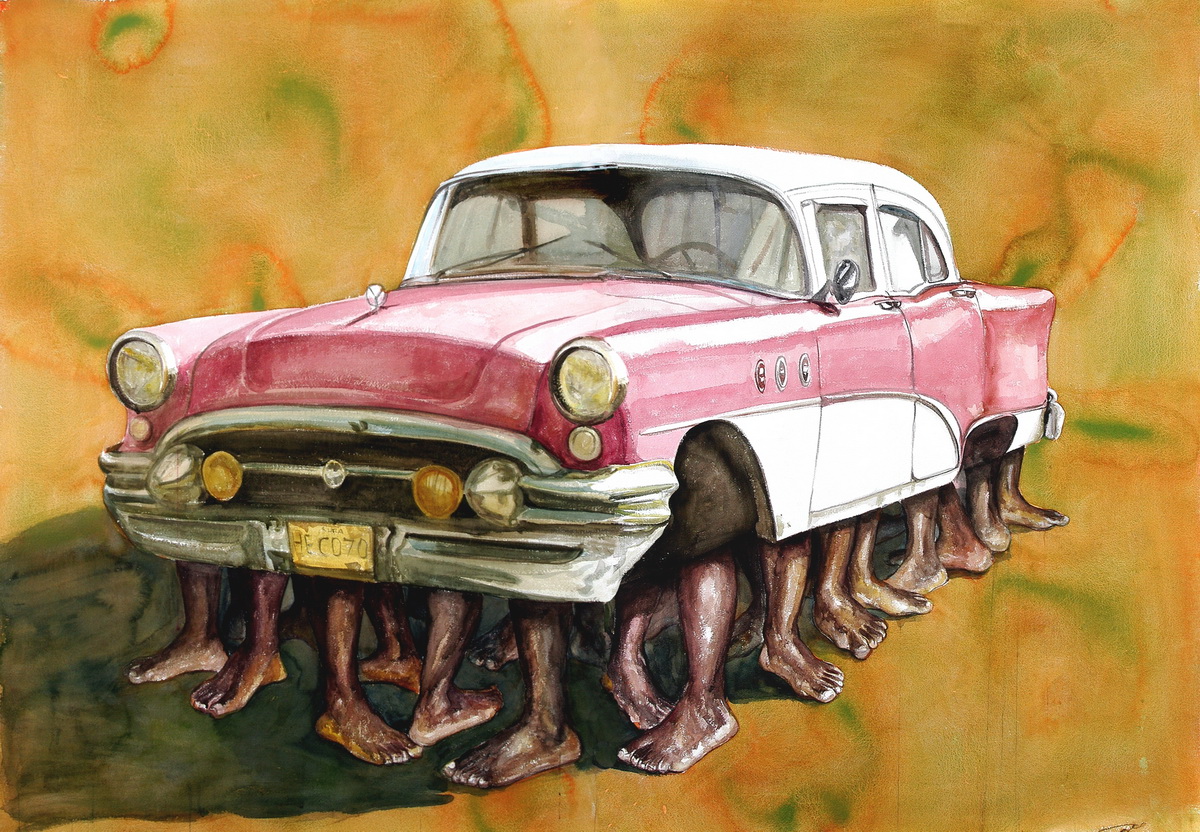 Кубинские художники машины