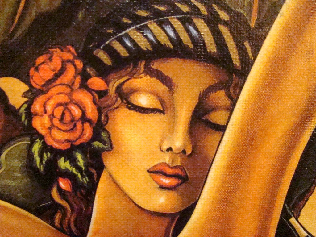 1024x768 Large Cuban Painting By Ulises Carderin Tropical Modern Modernism - Cuban Painting