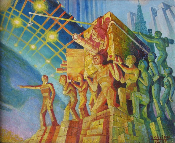 590x485 Rare Carlos Sabrino Cuban Painting Found - Cuban Painting