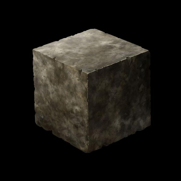600x600 Ryan Gannon Digital Painting Stone Cube (Photoshop) - Cube Painting