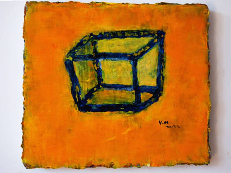 770x578 Saatchi Art The Cube Painting By Ming Yuan - Cube Painting