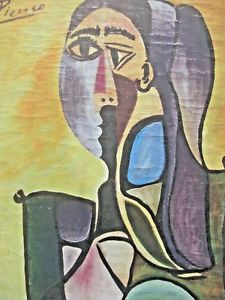 225x300 Pablo Picasso Reproduction Canvas Painting Unframed Cubism Spain - Cubist Painting