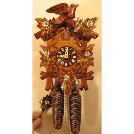 450x450 Cuckoo Clocks Edelweiss Painted Flowers - Cuckoo Clock Painting