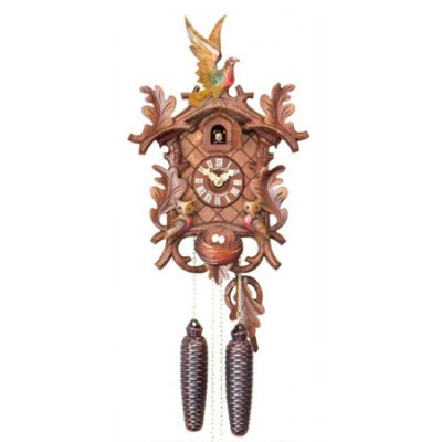 400x400 Painted Hunting Scene Clock - Cuckoo Clock Painting