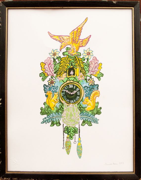 570x726 The 88 Best Kuckucksuhr Cuckoo Clock Images - Cuckoo Clock Painting