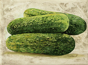 300x221 Cucumber Paintings Fine Art America - Cucumber Painting