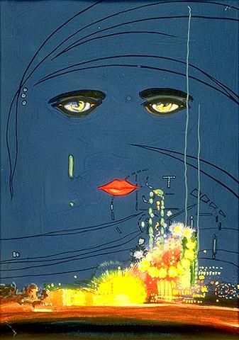 337x480 Francis Cugat's Original 1925 Gouache Painting For Great Gatsby - Cugat Painting