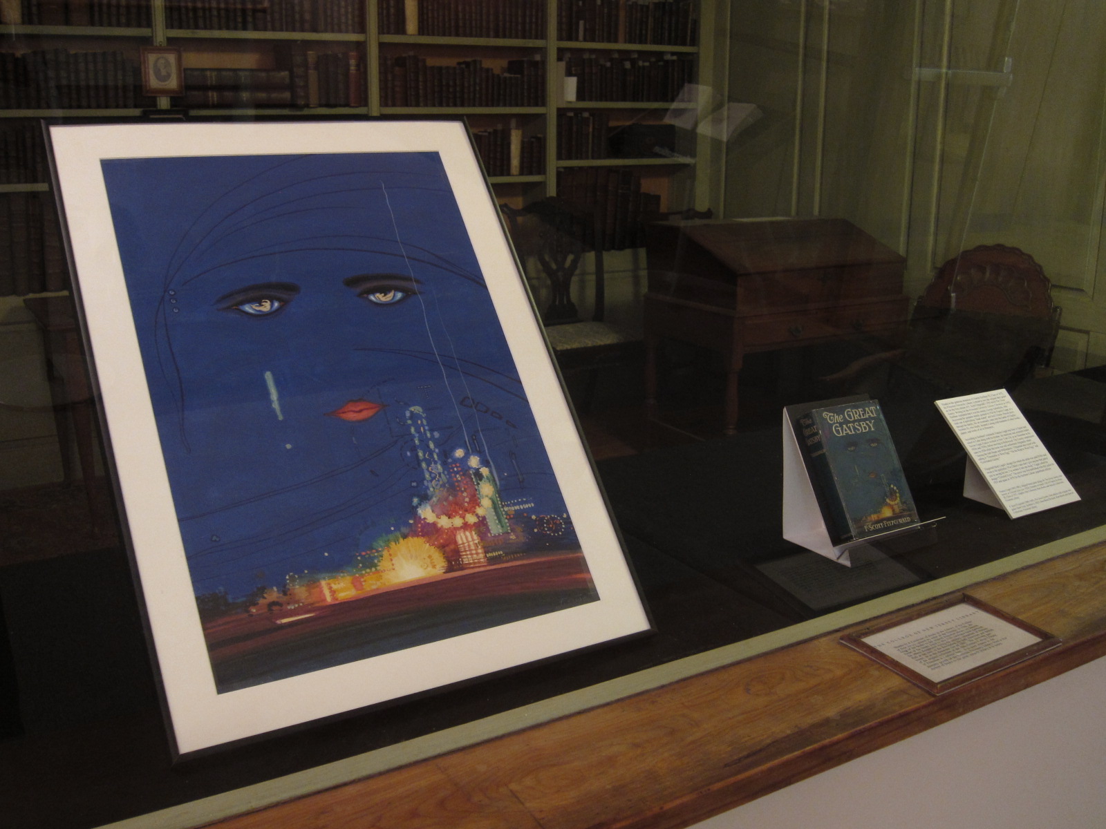 1600x1200 Original Art For The Great Gatsby Dust Jacket On Display News - Cugat Painting