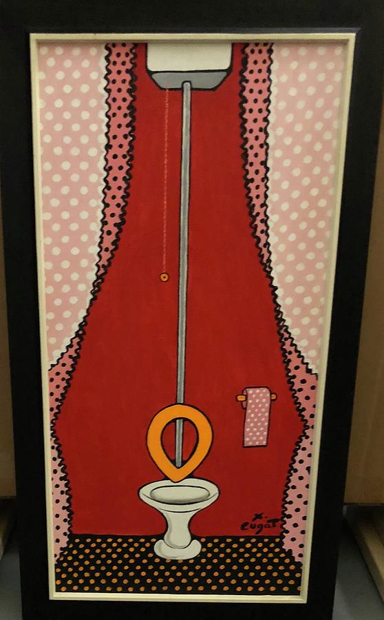 558x900 Water Closet Painting By Xavier Cugat - Cugat Painting