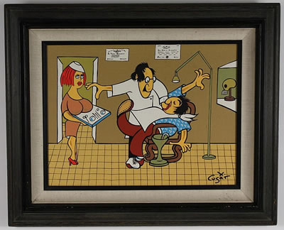 400x324 Xavier Cugat - Cugat Painting