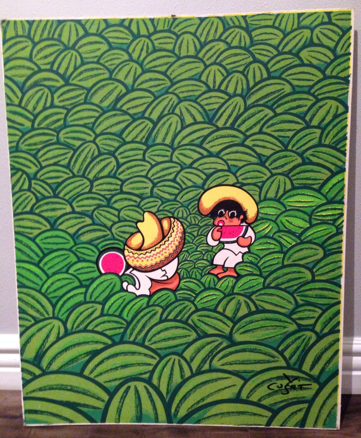 1236x1500 Xavier Cugat Caricature Oil Painting Welcoming All Offers - Cugat Painting