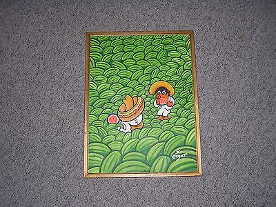 400x300 Cugat Painting Original Xavier Cugat Watermelon Patch Signed - Cugat Painting