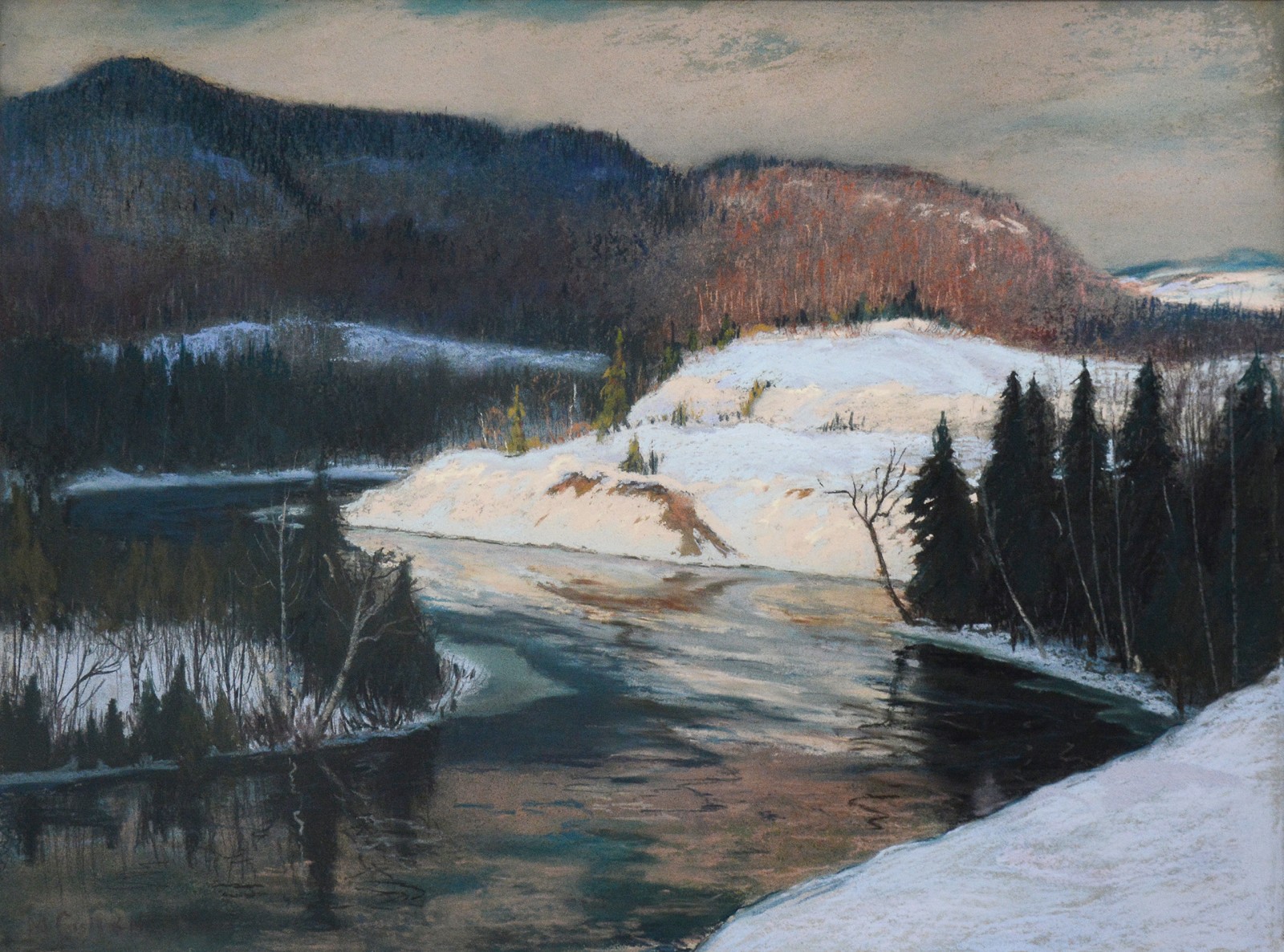 1600x1186 Sunglow, Near St. Marguerite's North River By Maurice Cullen - Cullen Painting