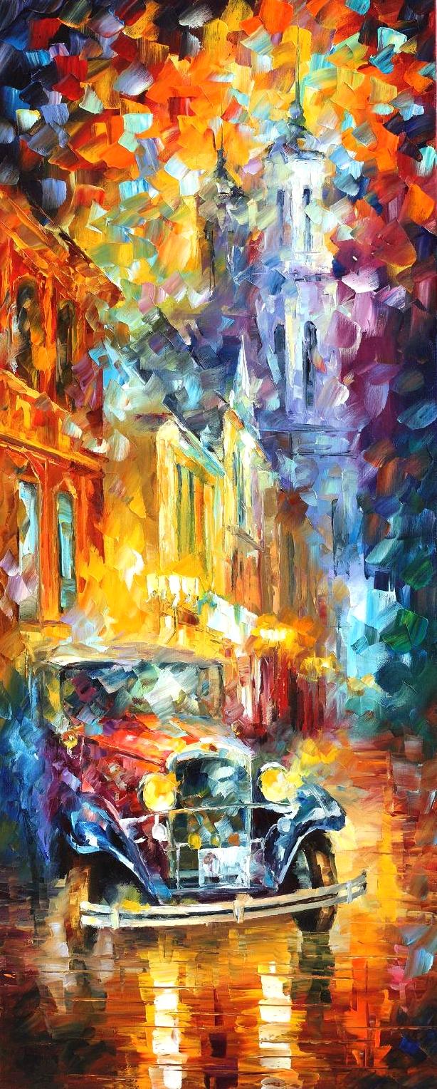 614x1528 Leonid Afremov, Oil On Canvas, Palette Knife, Buy Original - Cultural Painting