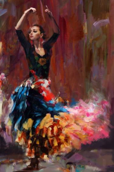 375x563 Saatchi Art Flamenco - Cultural Painting
